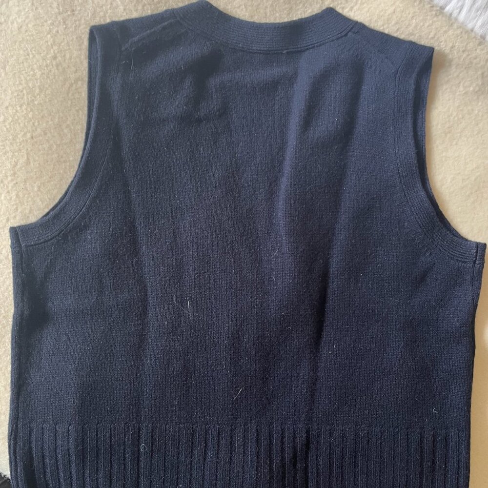 Alex Mill - Bleecker Sweater Vest In Merino Wool In Navy - Picture 3 of 3